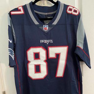 Patriots Rob Gronkowski #87 Nike On Field Navy Game Jersey Size M - NWT